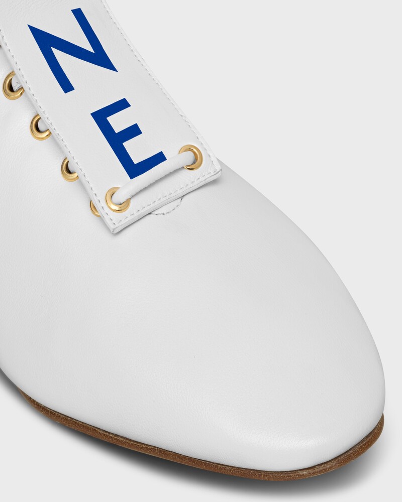 BALLET HIGH - BOTTINE À LACETS EN CUIR D'AGNEAU - ULTRA BLANC -  - 1 | CELINE