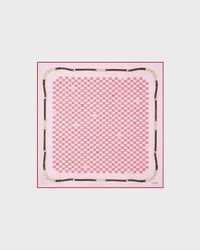 bandana IN heritage silk twill - WISTERIA/ RED/ LIPSTICK -  - 1 | CELINE