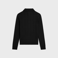 polo IN FINE SILK AND COTTON - BLACK -  - 2 | CELINE