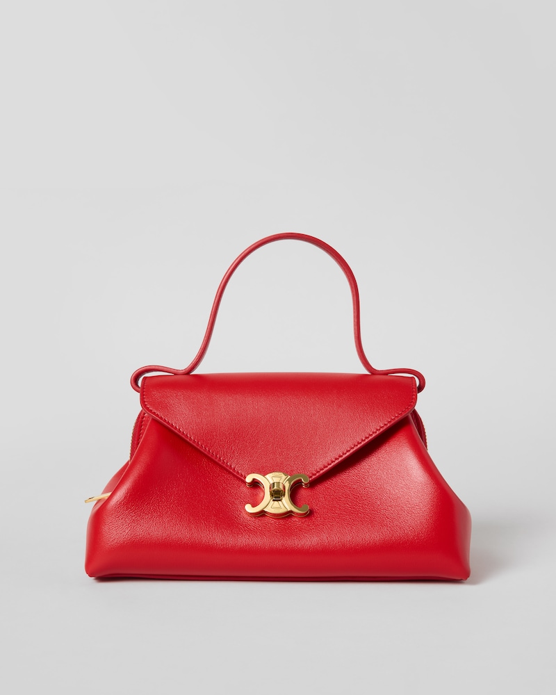 FLAIR BAG PICCOLA IN PELLE DI VITELLO LUCIDA - Rosso intenso - PER LA SERA - 1 | CELINE
