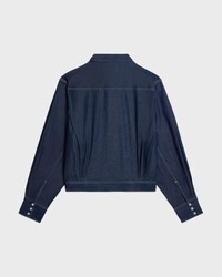 เสื้อเชิ้ต ผ้าคอตตอนเดนิม - สีดาร์กรินซ์ -  - 2 | CELINE