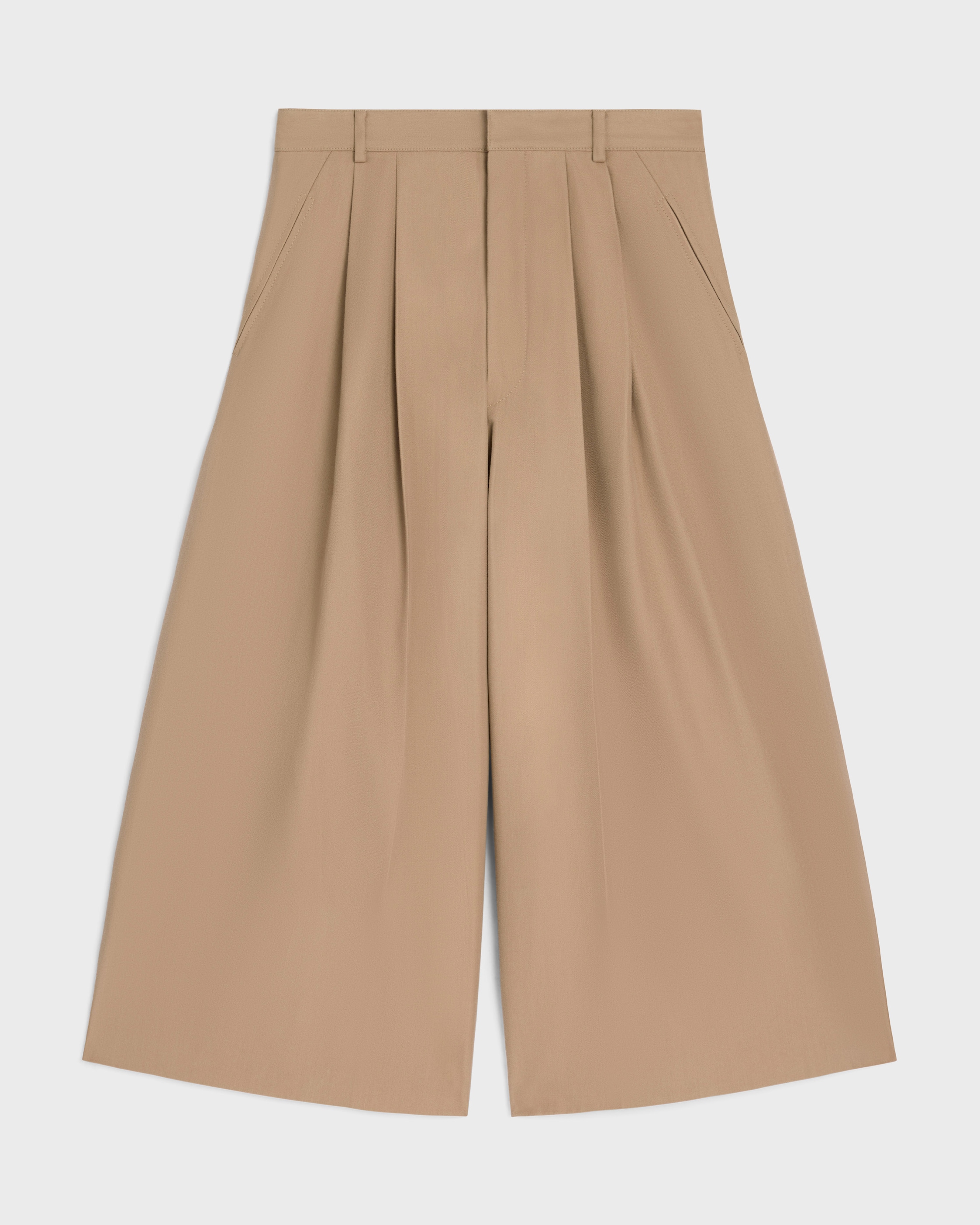 CELINE montauk cropped trousers IN COTTON AND WOOL GABARDINE