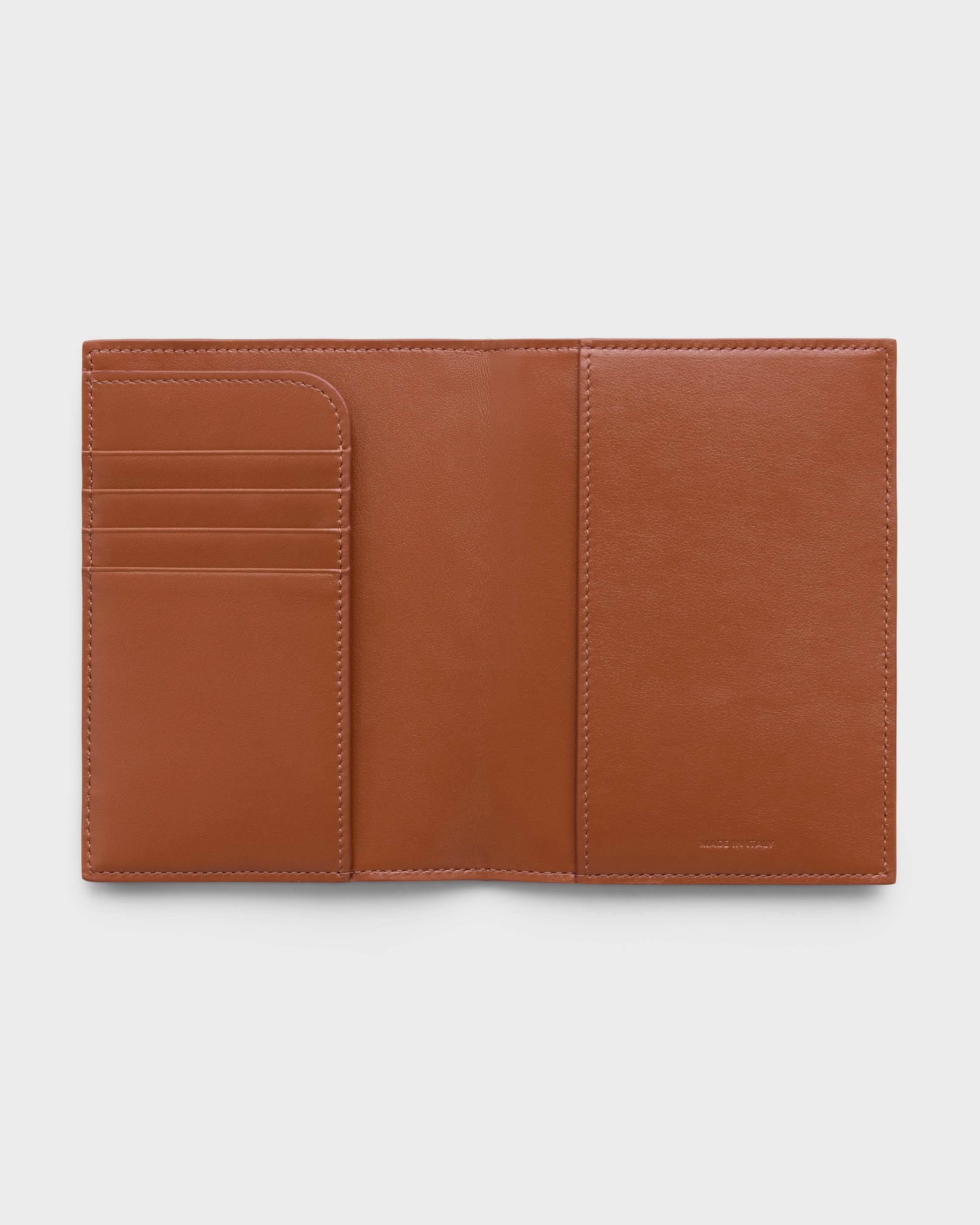 PASSPORT COVER TAKEAWAY IN SMOOTH LAMBSKIN - TAN / BLACK | CELINE