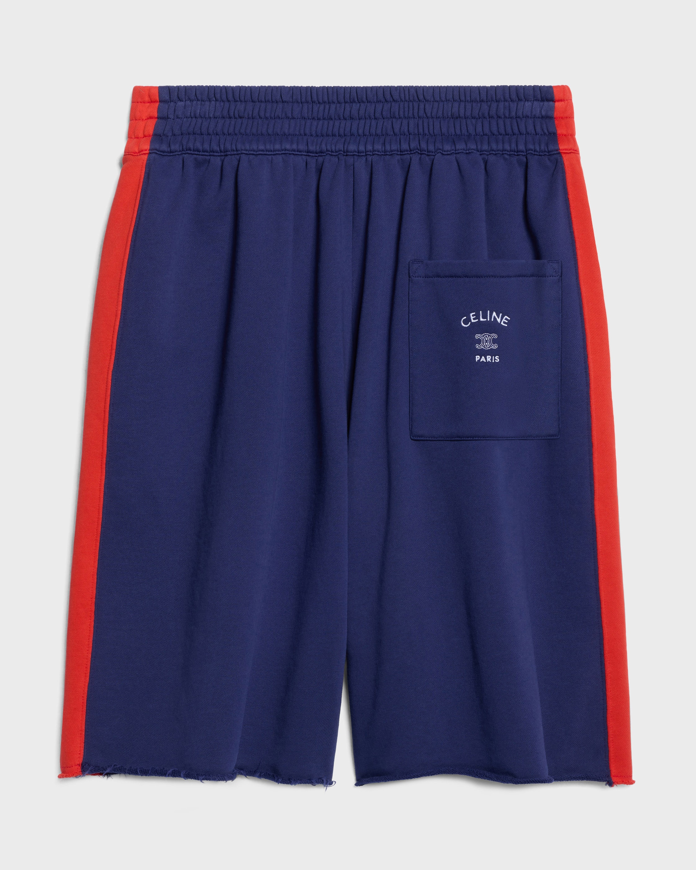 shorts IN cotton fleece - NAVY / RED / WHITE | CELINE