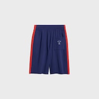shorts IN cotton fleece - NAVY / RED / WHITE -  - 2 | CELINE