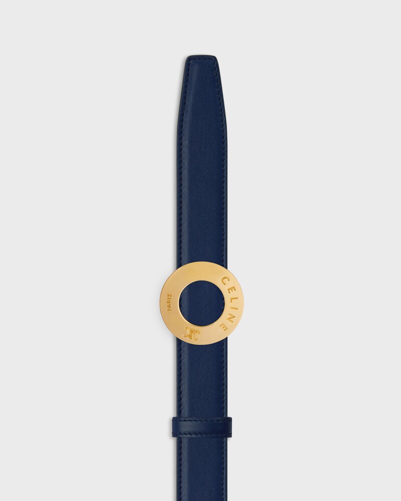 Tracolla reversibile da 25 mm in pelle di vitello liscia e granata -  -  - 1 | CELINE