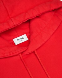 hoodie IN cotton fleece - RED CYCLIST/ROYAL BLUE -  - 2 | CELINE
