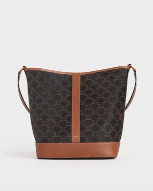 SAC SEAU MOYEN MOD&Egrave;LE Toile Triomphe - Tan - TOILE TRIOMPHE - 1 | CELINE