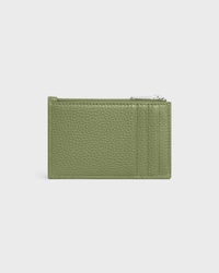 Zipped Card Holder IN GRAINED CALFSKIN - LIGHT KHAKI - CARD HOLDERS - 2 | CELINE