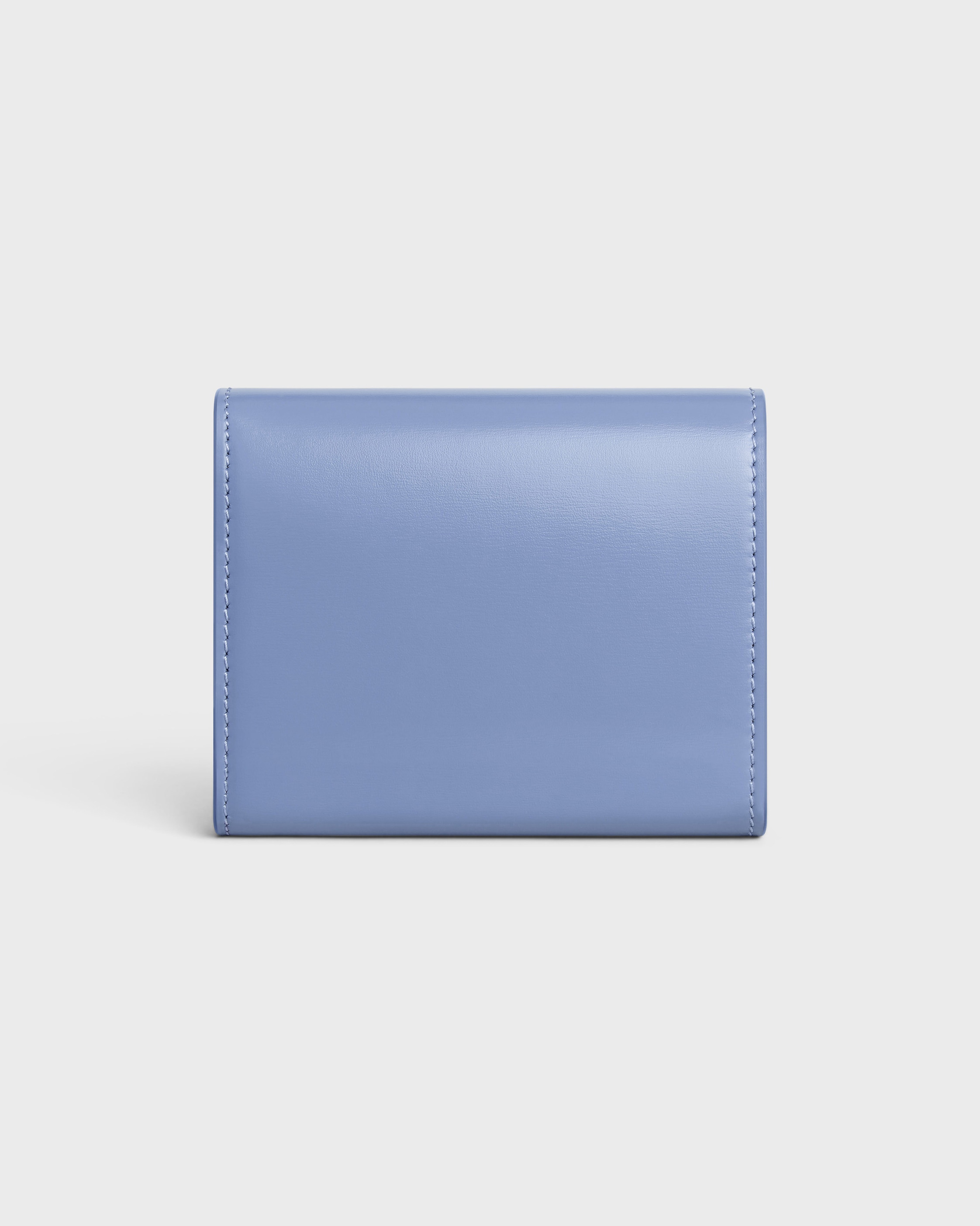 【美品】CELINE トリオンフ スモールフラップウォレット　ラベンダー スモール フラップウォレット トリオンフ / シャイニーカーフスキン