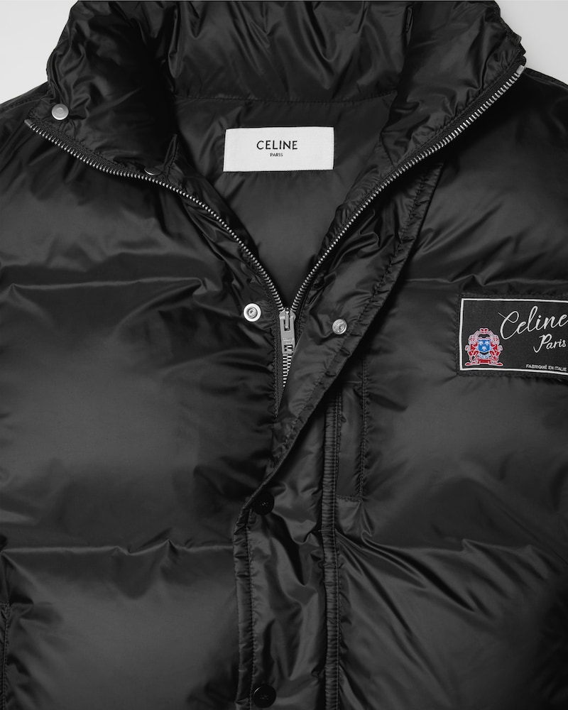 puffer jacket IN light nylon - BLACK -  - 1 | CELINE