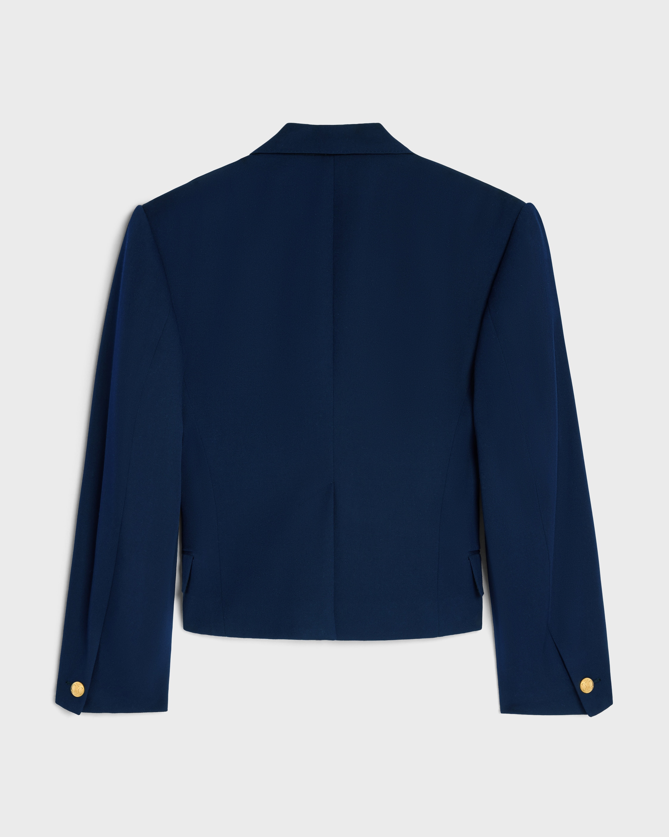 colonne blazer IN DIAGONAL WOOL - INK | CELINE
