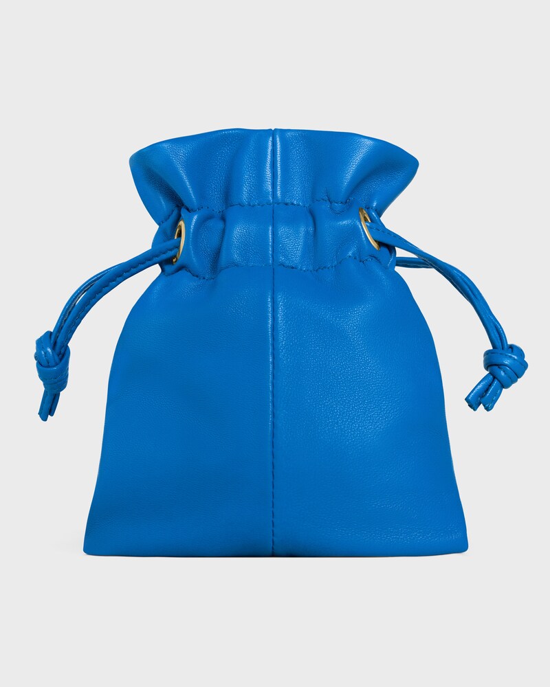 MICRO CRYSTAL POUCH IN SMOOTH LAMBSKIN - ULTRA BLUE - BAG CHARMS - 1 | CELINE