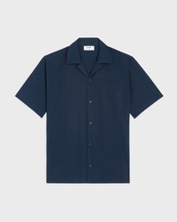 bowling shirt IN COTTON POPLIN - INDIGO -  - 1 | CELINE