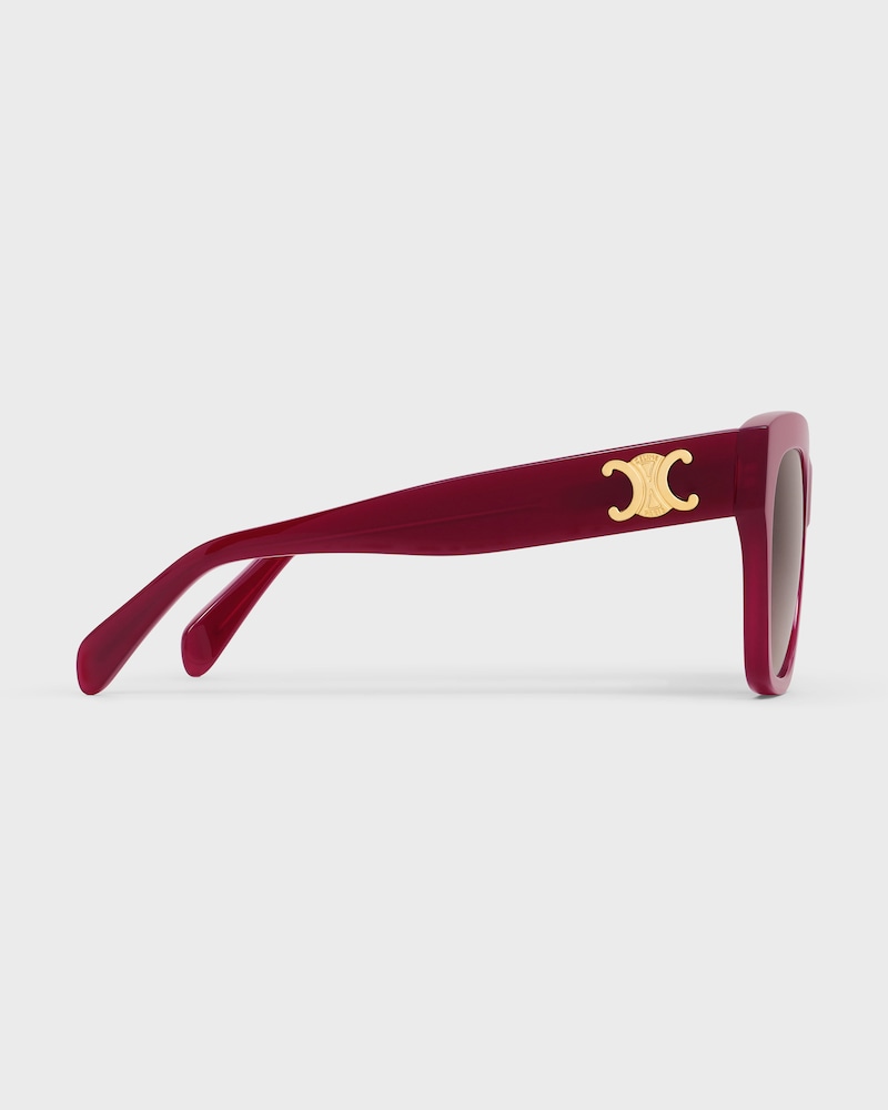 Triomphe 09 Sunglasses in Acetate - MILKY BURGUNDY -  - 1 | CELINE