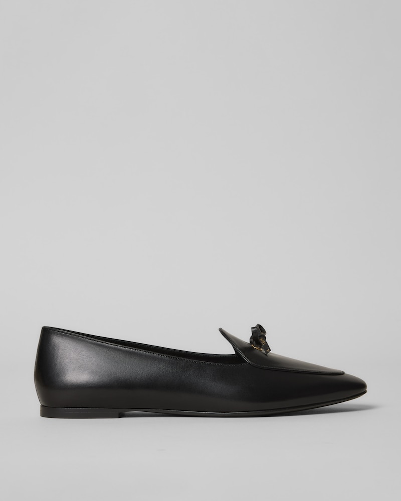 SLIPPER AURA BOW EN CUIR - Noir -  - 1 | CELINE