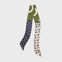 ribbon IN SILK TWILL - GREEN/BLUE -  - 2 | CELINE