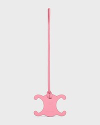 TRIOMPHE BAG CHARM IN SMOOTH CALFSKIN - ROSE - CHARMS AND ACCESSORIES - 2 | CELINE