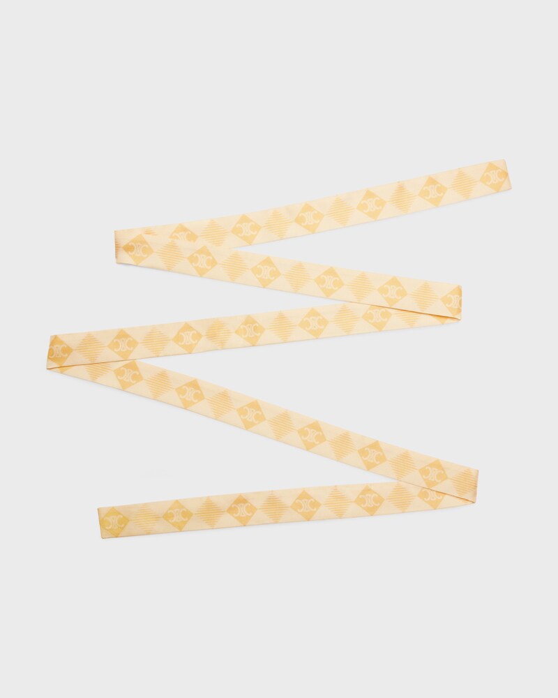 ruban TWILL DE SOIE - VANILLE/JAUNE -  - 1 | CELINE