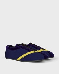 THE FLAT SNEAKER IN GROS GRAIN, VELVET, SUEDE CALFSKIN AND LAMBSKIN - PURPLE -  - 2 | CELINE