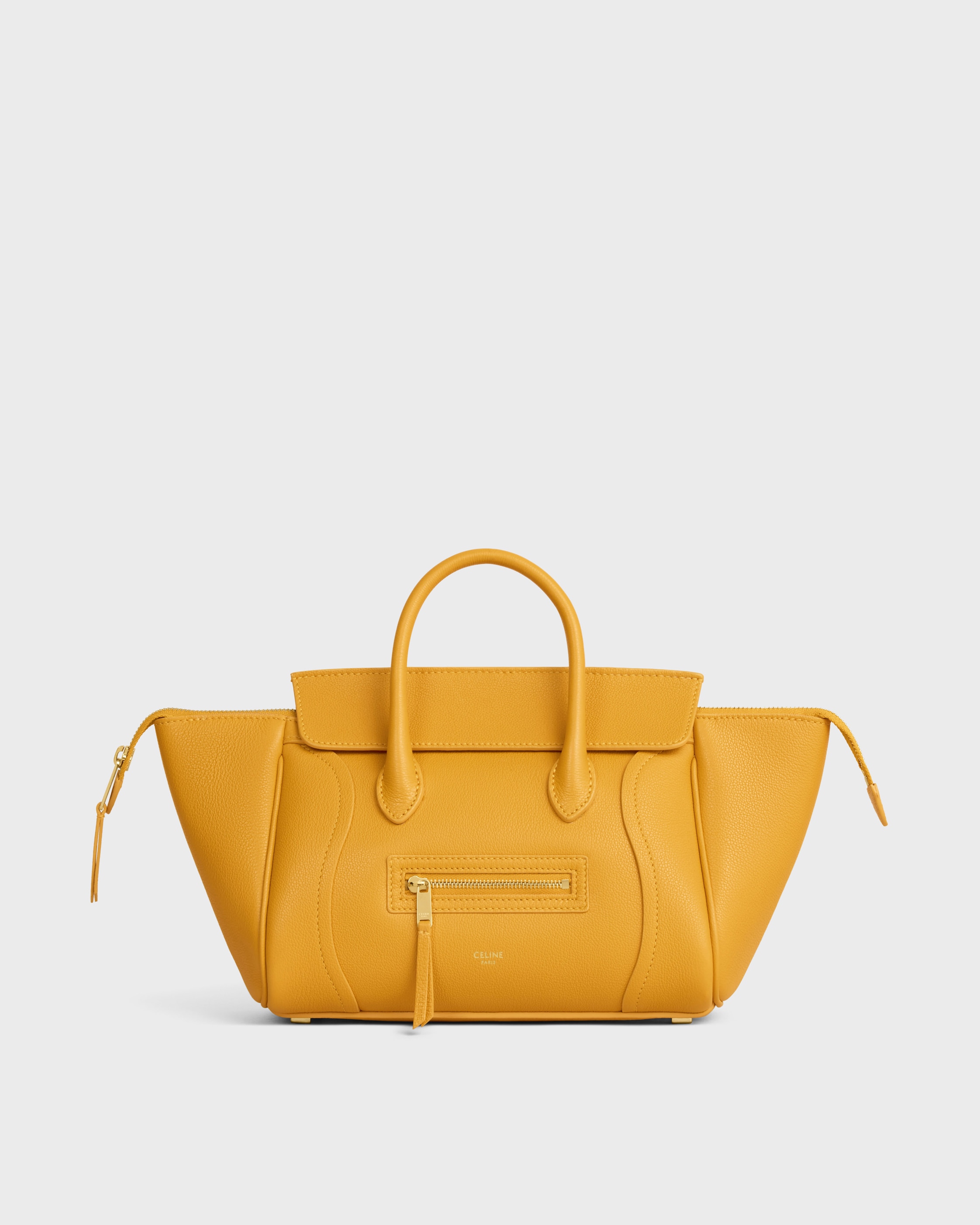 LITTLE LUGGAGE IN GRAINED CALFSKIN - MARIGOLD | CELINE