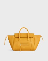 LITTLE LUGGAGE IN GRAINED CALFSKIN - MARIGOLD - SHOULDER BAGS - 1 | CELINE