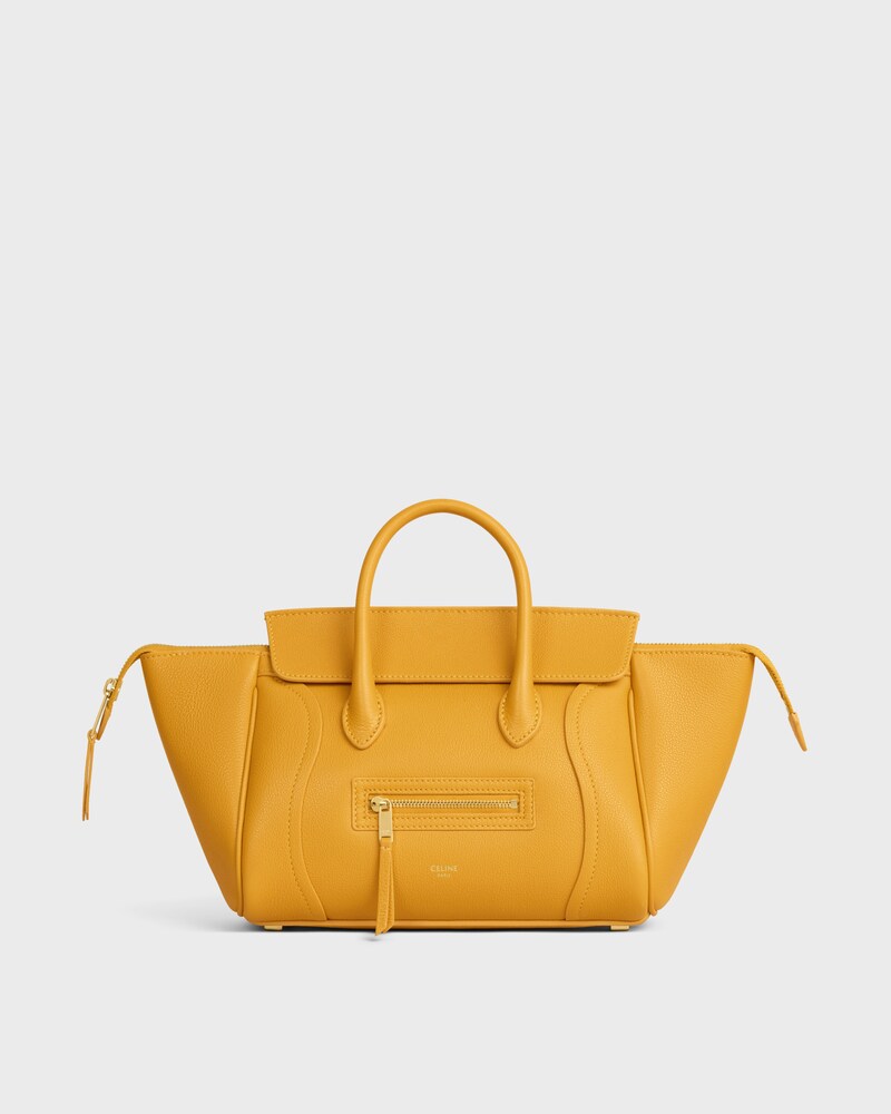 BORSA LUGGAGE PICCOLA IN PELLE DI VITELLO GRANATA - MARIGOLD - BORSE A SPALLA - 1 | CELINE