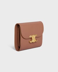 スモール フラップウォレット トリオンフ / シャイニーカーフスキン - ブロンズ - ラッキーデー セレクション - 2 | CELINE