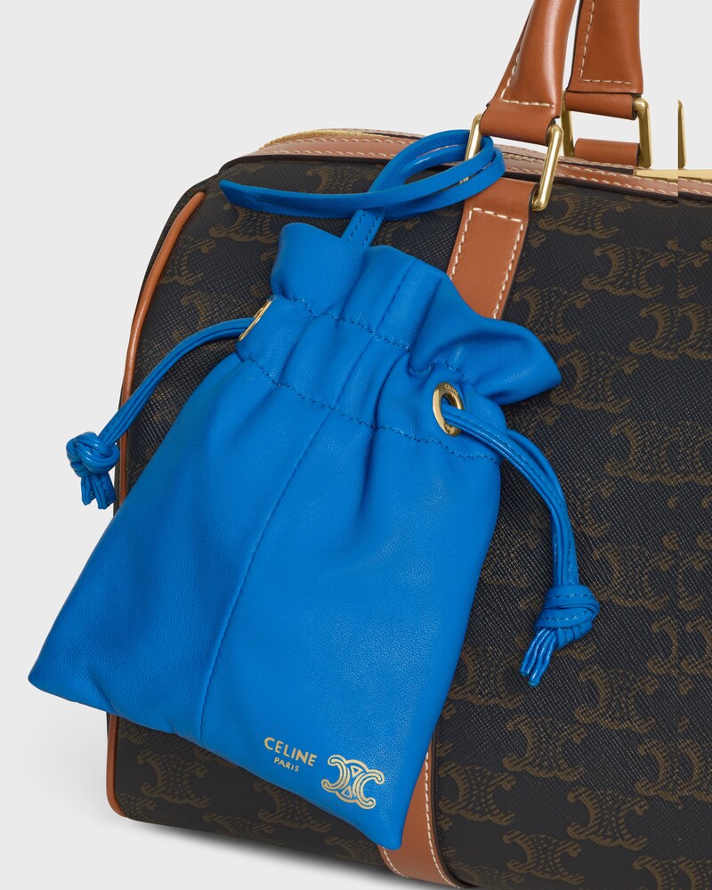 MICRO CRYSTAL POUCH IN SMOOTH LAMBSKIN - ULTRA BLUE - BAG CHARMS - 1 | CELINE