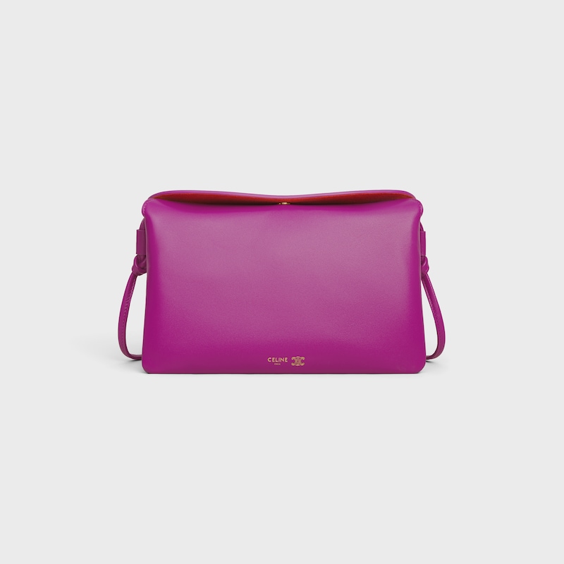 TRIO FLAP IN Smooth Lambskin - MAGENTA - MORE LINES - 1 | CELINE