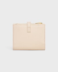 COMPACT WALLET TRIOMPHE PONTET IN GOATSKIN - CREAM - WALLETS - 2 | CELINE