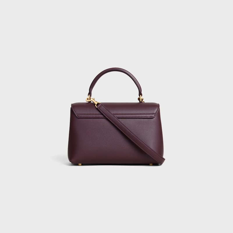 TEEN NINO BAG IN SUPPLE GRAINED CALFSKIN - DEEP BURGUNDY - NINO - 1 | CELINE