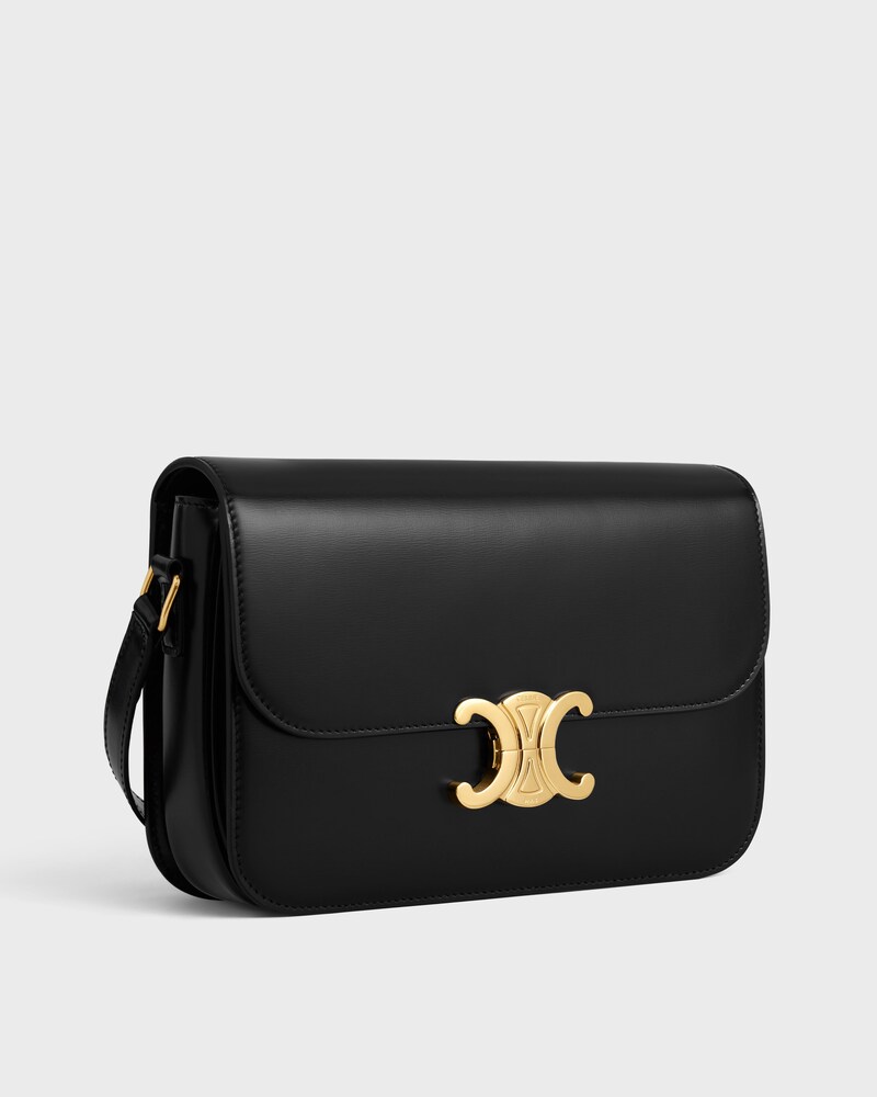 Borsa Triomphe Classique in pelle di vitello lucida - NERO - REGALI SU MISURA - 1 | CELINE