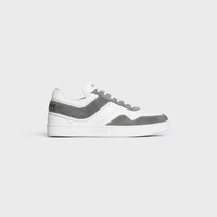 SNEAKER TRAINER in SUEDE CALFSKIN AND CALFSKIN - GREY/OPTIC WHITE -  - 1 | CELINE