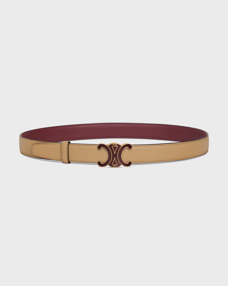 Reversible Strap 25MM IN Smooth and Grained Calfskin -  -  - 1 | CELINE