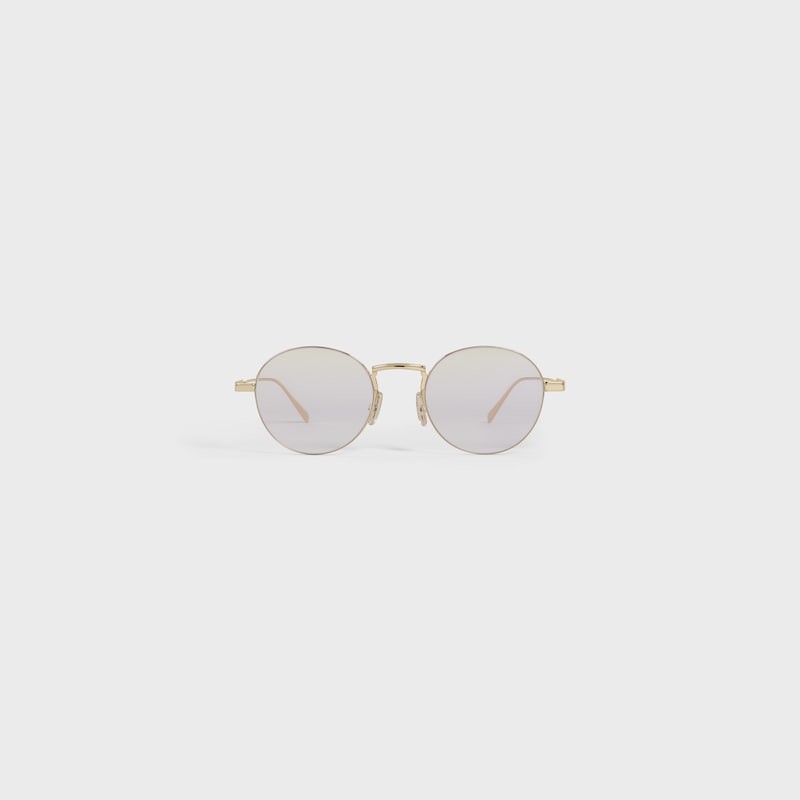 Metal Frame 28 glasses in Metal - Gold / Blue Light Filter -  - 1 | CELINE