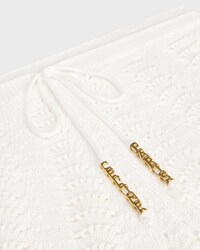 mini shorts IN cotton pointelle - WHITE -  - 2 | CELINE