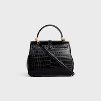 Small 16 Bag in porosus crocodile - BLACK - MORE LINES - 2 | CELINE