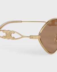 Wire 01 sunglasses in Metal - Ligh Gold / Blush -  - 2 | CELINE