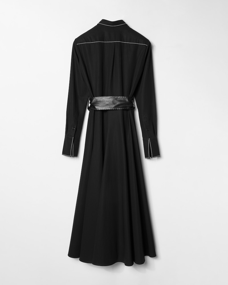 BELTED DRESS - BLACK -  - 1 | CELINE