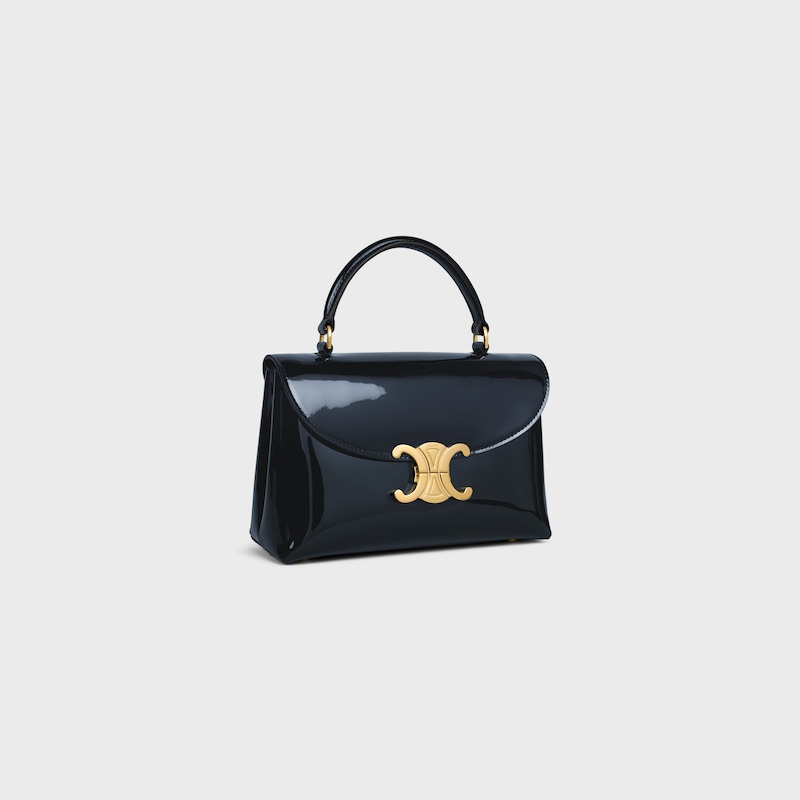TEEN NINO BAG EM COURO DE VITELA EM VERNIZ - DEEP NAVY - NINO - 1 | CELINE