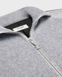 veste tracksuit velours de coton - GRIS/NOIR -  - 2 | CELINE
