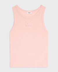 débardeur triomphe coton côtelé - LIGHT PEACH -  - 1 | CELINE