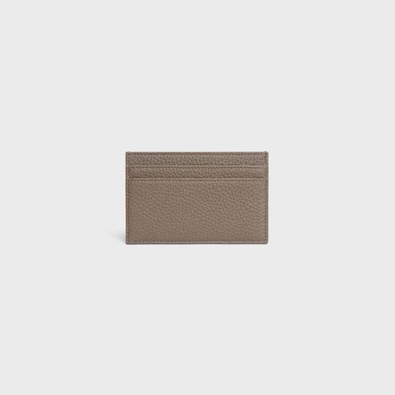 CARD HOLDER IN GRAINED CALFSKIN - SOURIS - CARD HOLDERS - 1 | CELINE