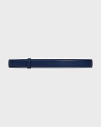 Reversible Strap 25MM IN Smooth and Grained Calfskin - DEEP NAVY / BLACK -  - 2 | CELINE
