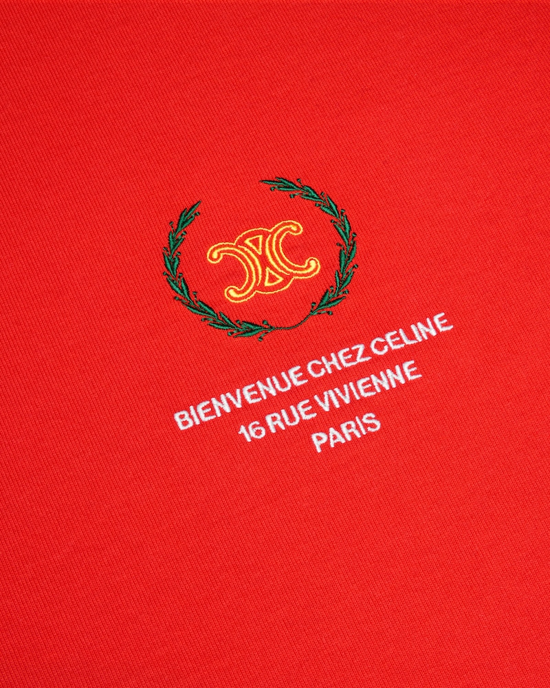 CAMISETA EN PUNTO DE ALGOD&Oacute;N - ROJO CICLISTA / AMARILLO -  - 1 | CELINE