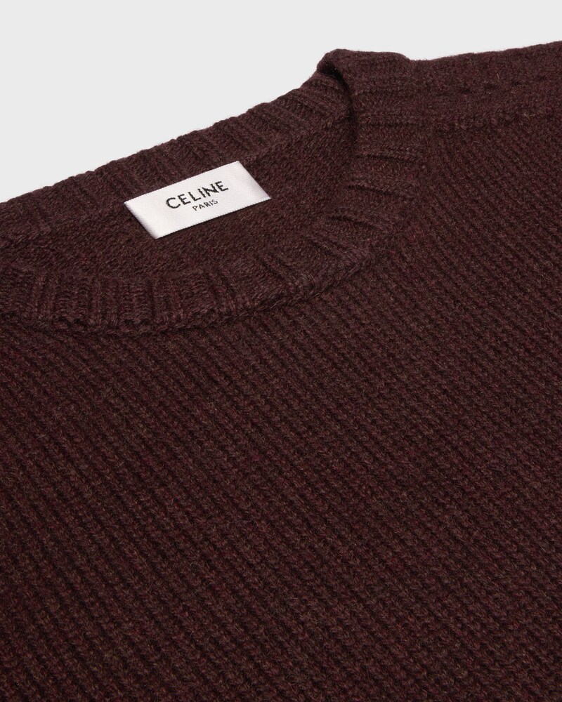 pull col rond cachemire seamless - MARRON -  - 1 | CELINE