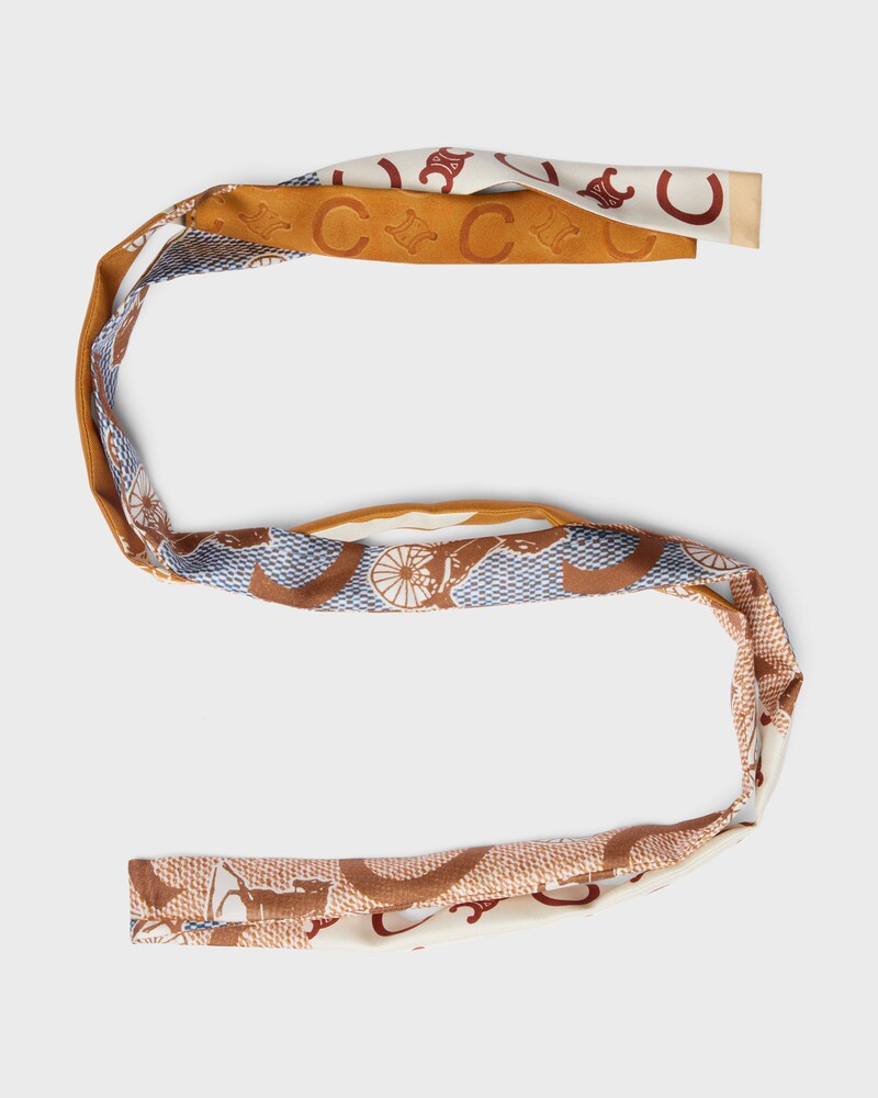 ribbon IN SILK TWILL - VANILLA/CARAMEL/BROWN -  - 1 | CELINE