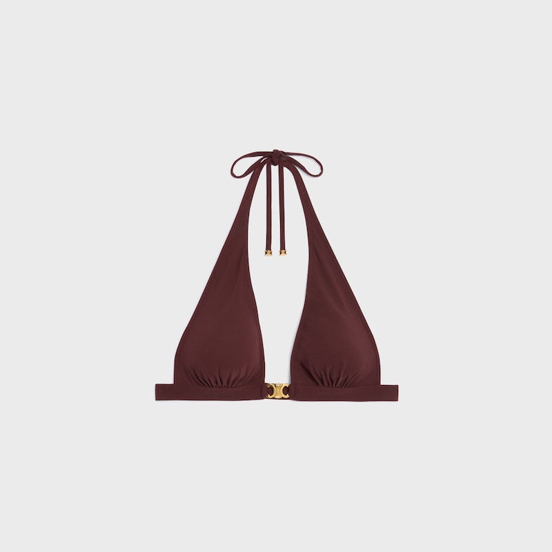 triangle top IN matte jersey - PRUNE -  - 1 | CELINE