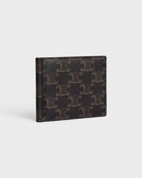 bill clip wallet IN Triomphe Canvas - BLACK - TRIOMPHE CANVAS - 2 | CELINE